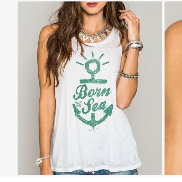 O’Neill white Born from the Sea racerback L - Picture 1 of 9